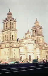Exterior de la Catedral de la Ciudad de México desde el noroeste, siglo XVI